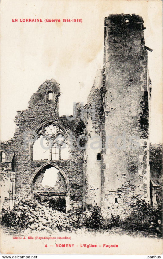 Nomeny - L'Eglise - Facade - 4 - old postcard - France - unused - JH Postcards
