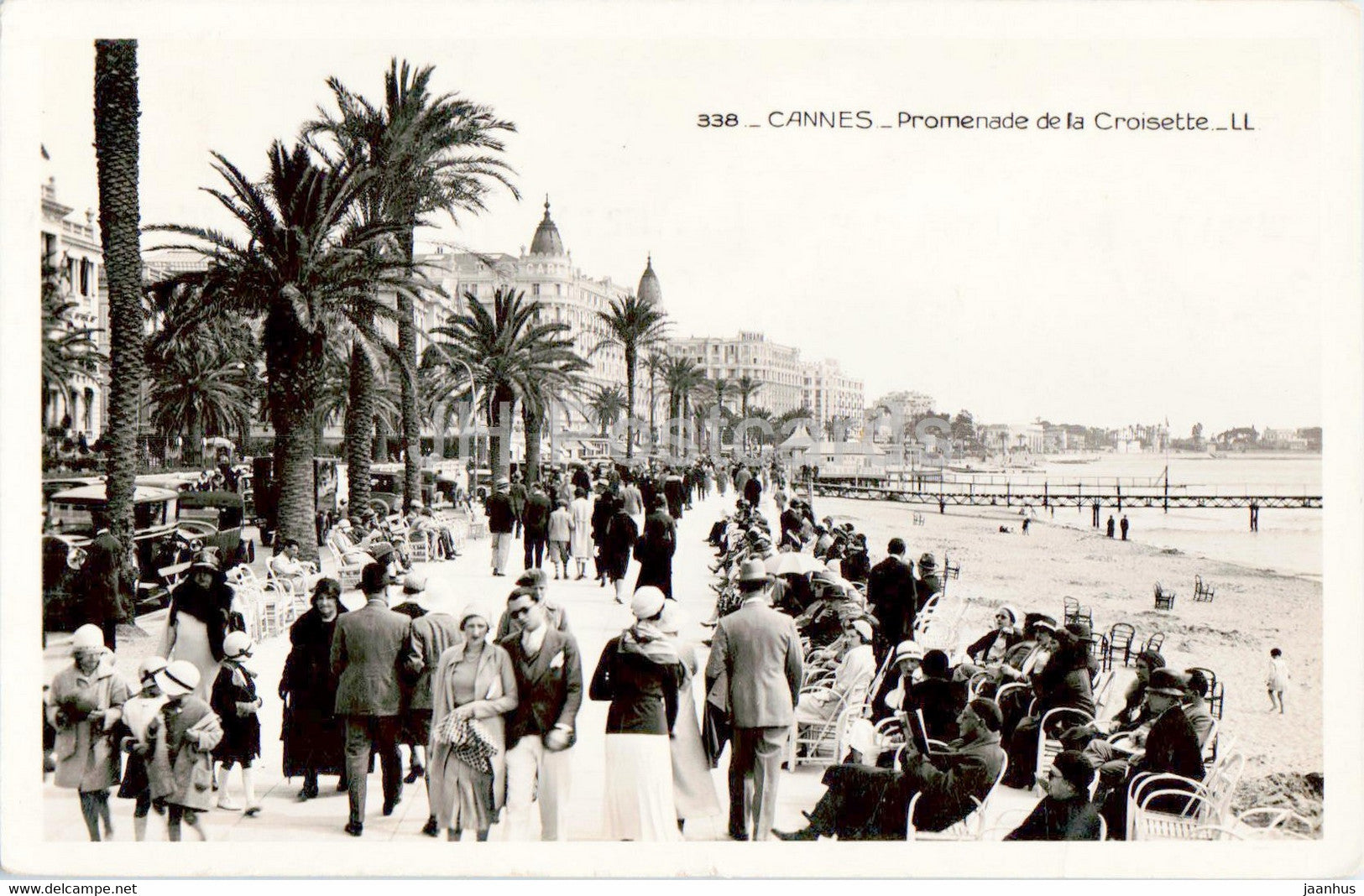 Cannes - Promenade de la Croisette - 338 - old postcard - 1932 - France - used - JH Postcards