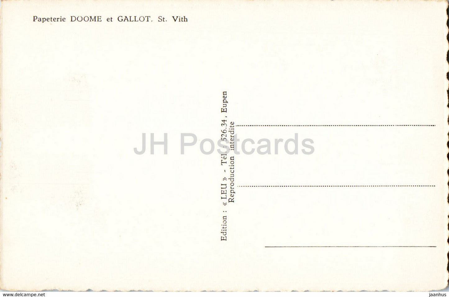 St Vith Luftkurort - Centre touristique - Waldpartie - Promenade - 23 - carte postale ancienne - Belgique - inutilisée