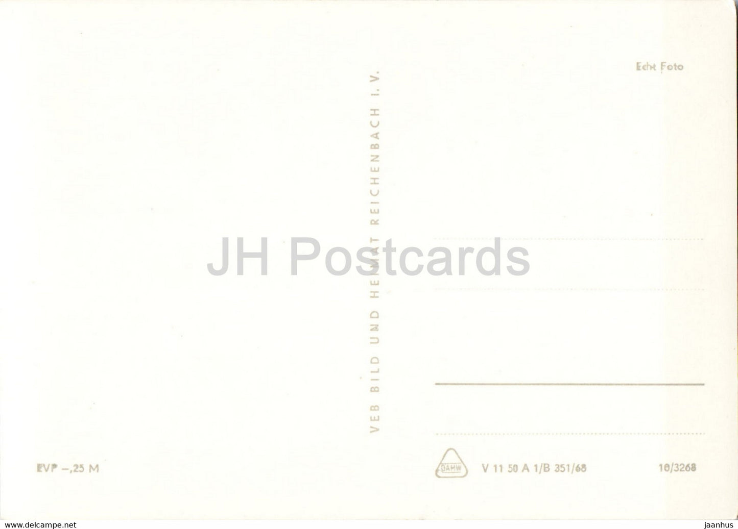 Rudolstadt - Thur - Schloss Heidecksburg - Markt - Schlosshof - bus - old postcard - Germany DDR - unused