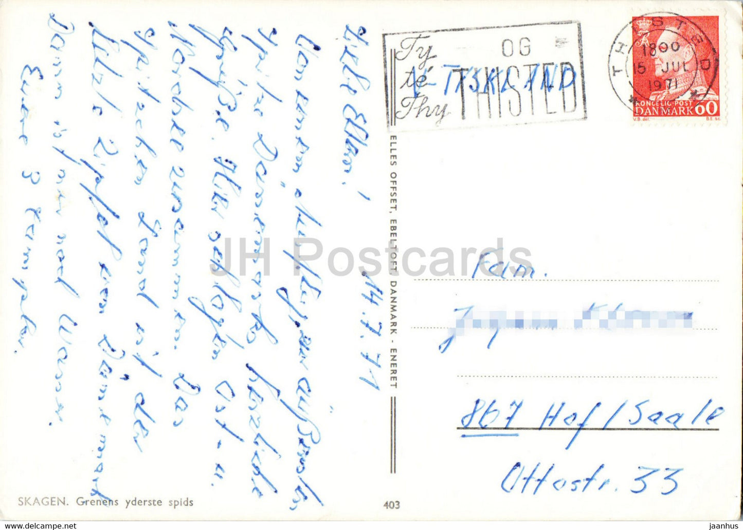 Skagen – 403 – 1971 – Dänemark – gebraucht