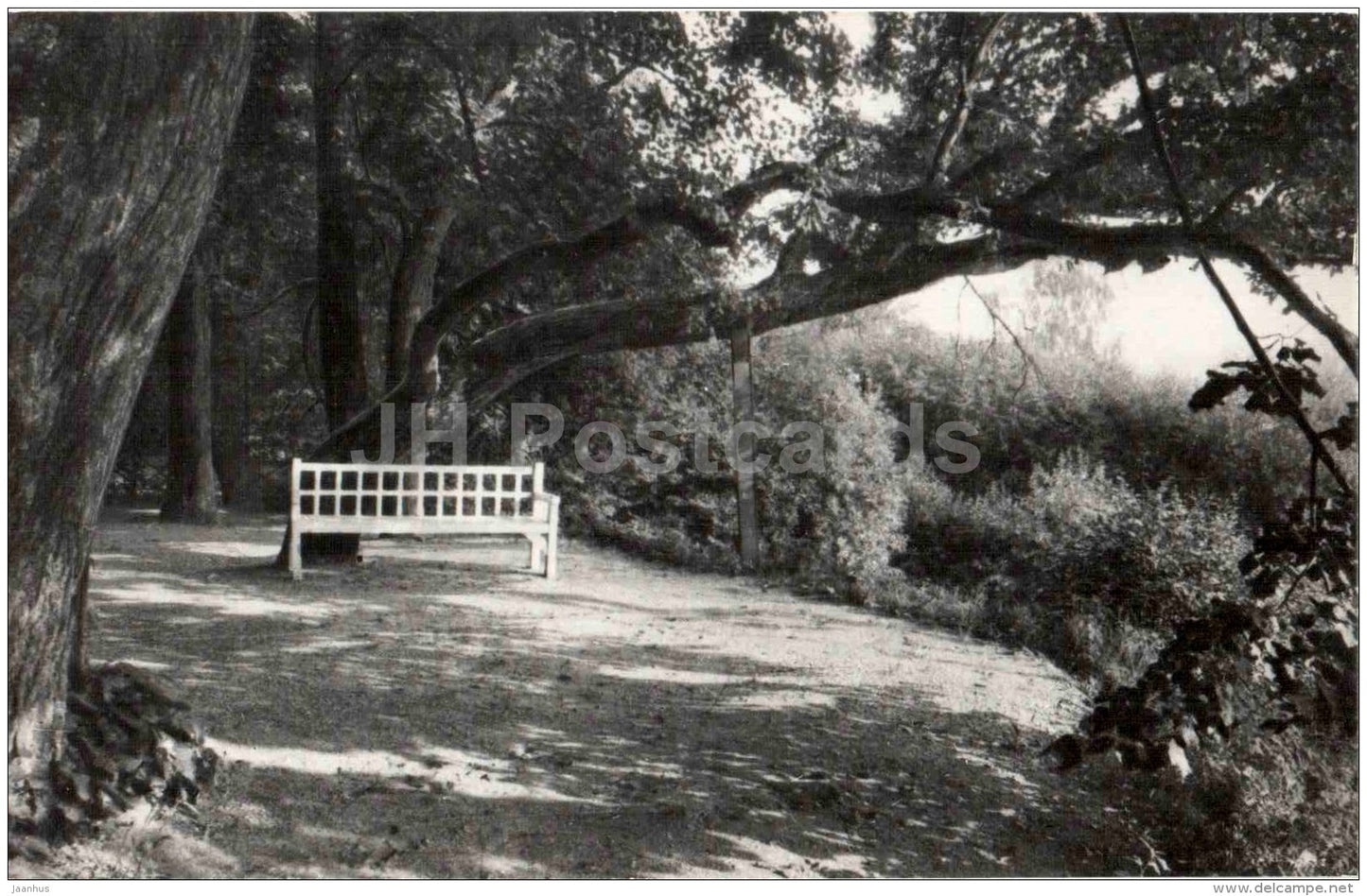 Onegin´s Bench - Trigorskoye - 1987 - Russia USSR - unused - JH Postcards