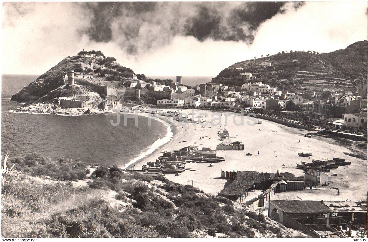 Costa Brava - Tossa de Mar - Vista General - General View - old postcard - 1958 - Spain - used - JH Postcards