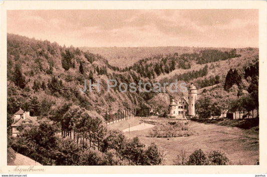 Mespelbrunn i Spessart - old postcard - Germany - unused - JH Postcards