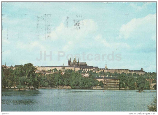 The Castle of Prague Hradcany - Praha - Prague - Czechoslovakia - Czech - used 1971 - JH Postcards