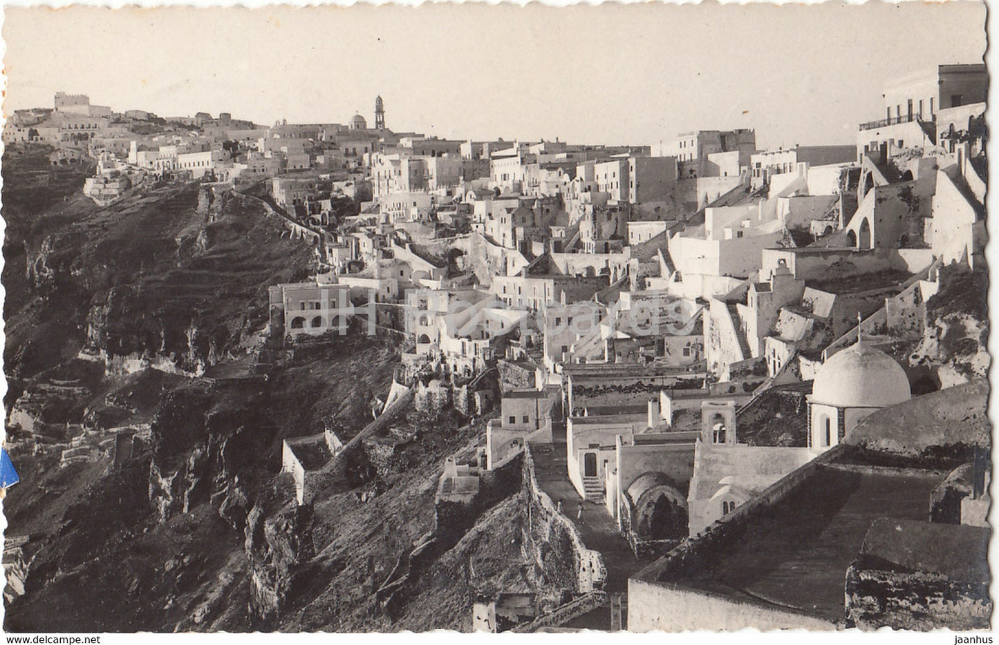 Santorin - Le Vue Phira - Santorini - old postcard - 1960 - Greece - used - JH Postcards