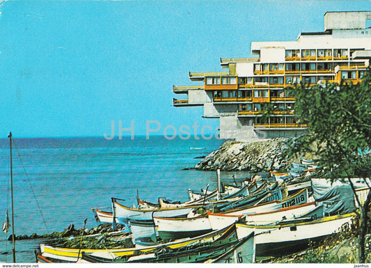 Pomorie - hotel Pomorie - boat - Bulgaria - used - JH Postcards
