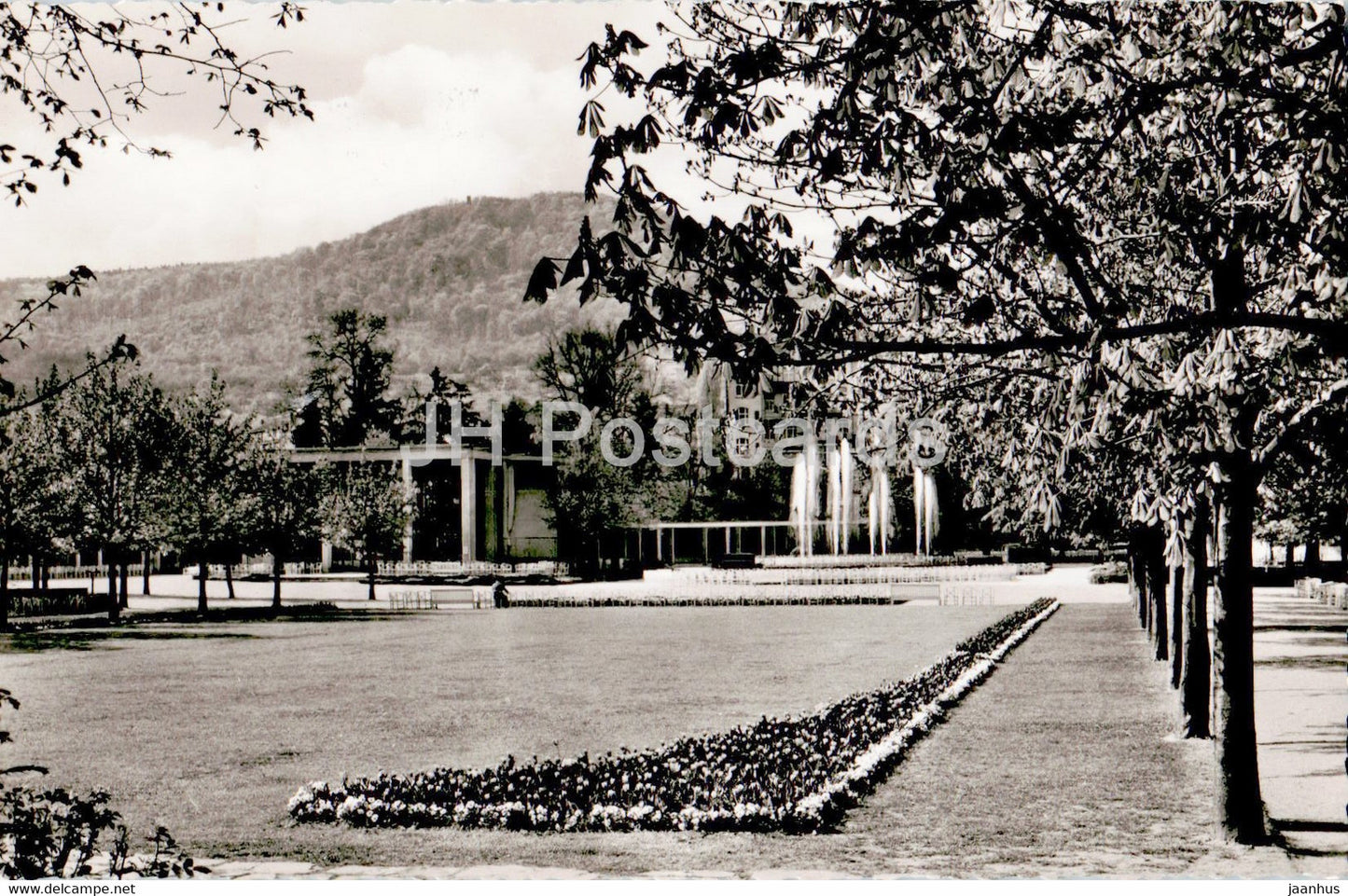 Bad Neunahr - Partie im Kurgarten - old postcard - 1955 - Germany - used - JH Postcards