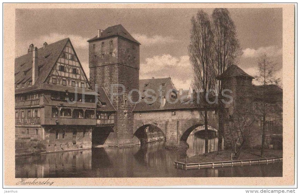 Henkersteg - Nürberg - Germany - old postcard - unused - JH Postcards