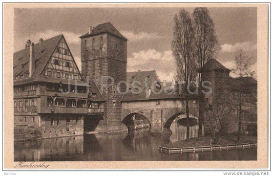 Henkersteg - Nürberg - Germany - old postcard - unused - JH Postcards