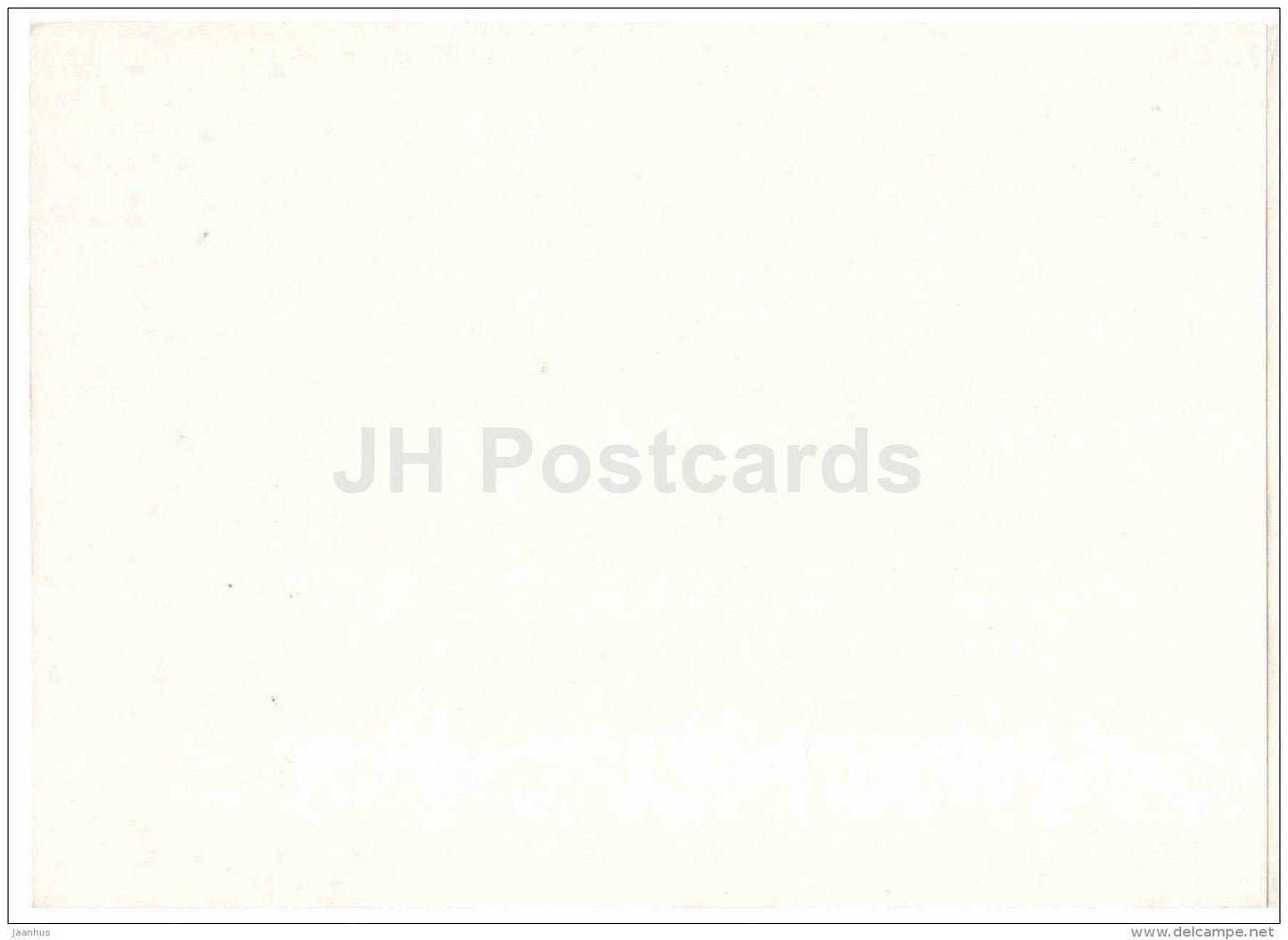 New Year greeting card - fir tree - cone - Estonia USSR - unused - JH Postcards