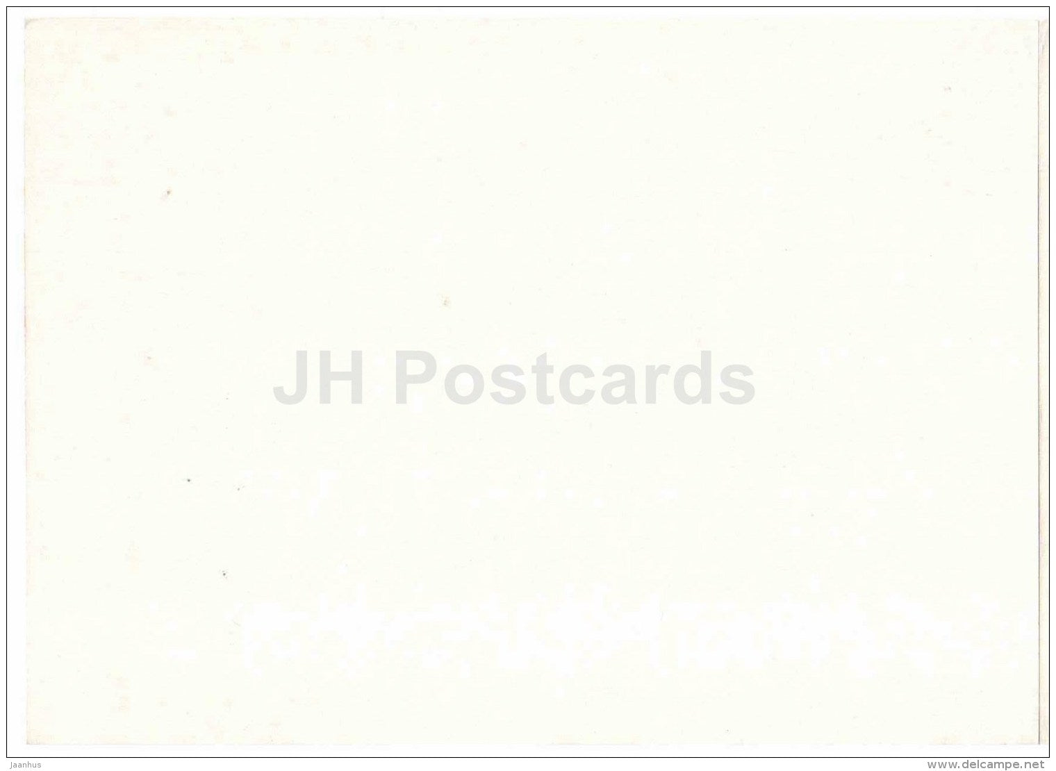 New Year greeting card - fir tree - cone - Estonia USSR - unused - JH Postcards