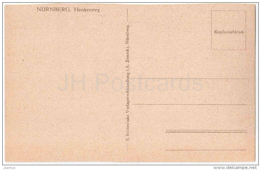 Henkersteg - Nürberg - Germany - old postcard - unused - JH Postcards