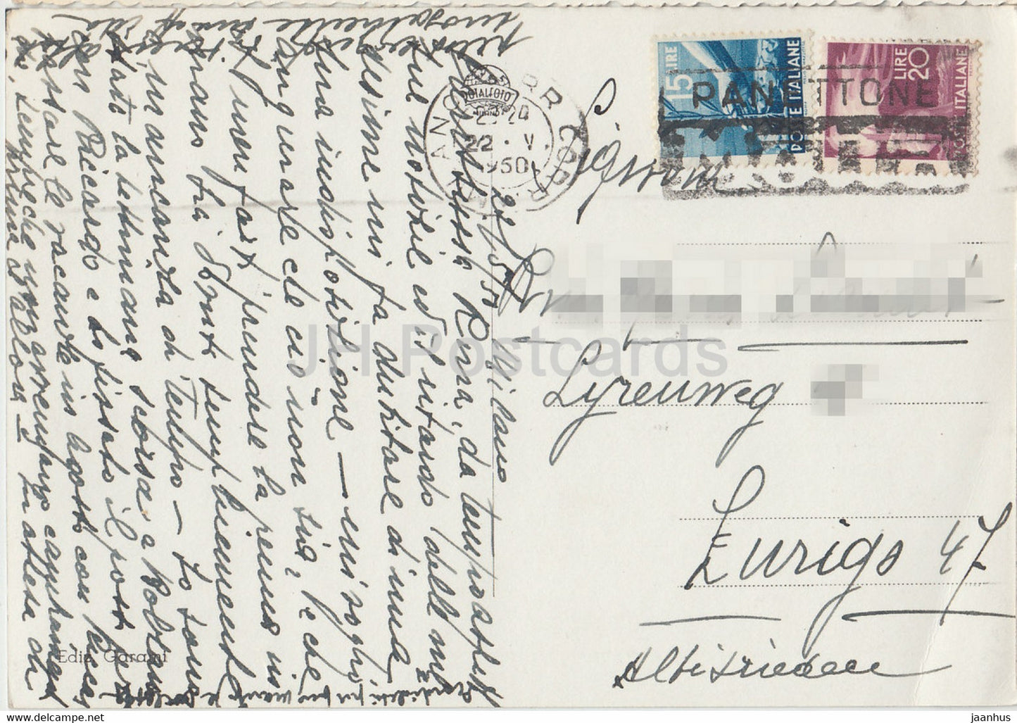 Milano - Milan - Stazione Centrale - voitures - gare - 23 - carte postale ancienne - 1950 - Italie - utilisé