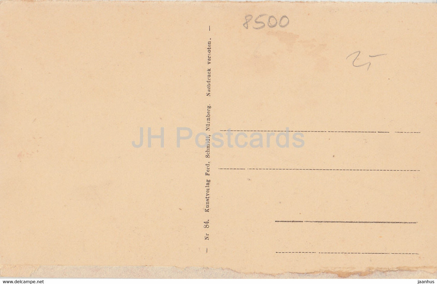 Nurnberg - Mauerpartie mit Germanischen Museum - Nuremberg - 84 - old postcard - Germany - unused