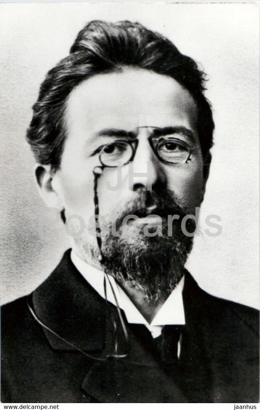 Russian writer Anton Chekhov - famous people - 1976 - Russia USSR - unused - JH Postcards