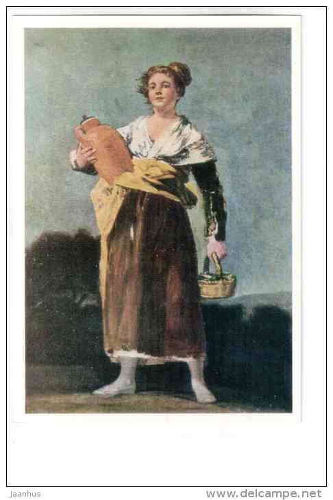painting by Francisco Goya - Water Carrier , 18012 - spanish art - unused - JH Postcards