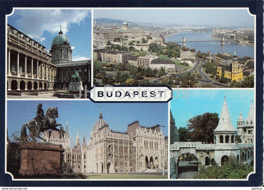 Budapest - Danube - monument - castle - multiview - Hungary - used - JH Postcards