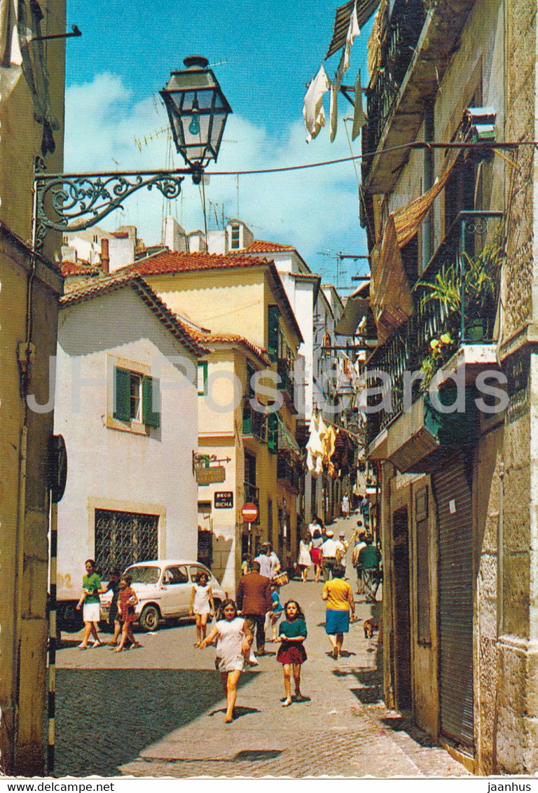 Lisbon - Lisboa - Alfama tipica - street - 211 - 1971 - Portugal - used - JH Postcards