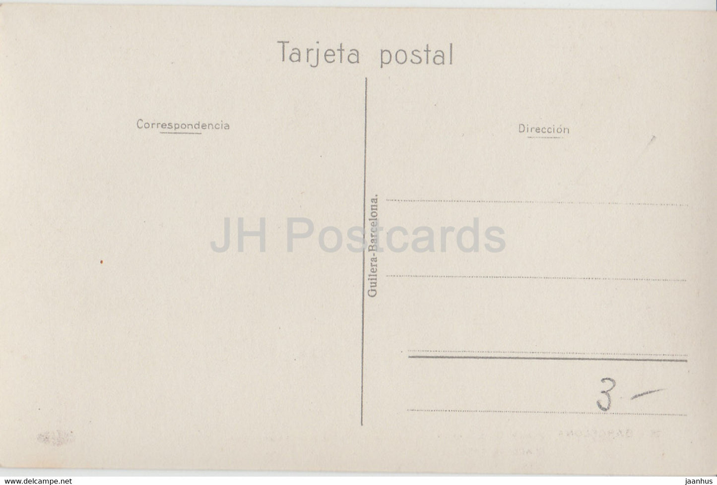 Barcelone - Plaza de Cataluna y Grupo Alegorico a Barcelona - monument - cheval - carte postale ancienne - Espagne - inutilisé