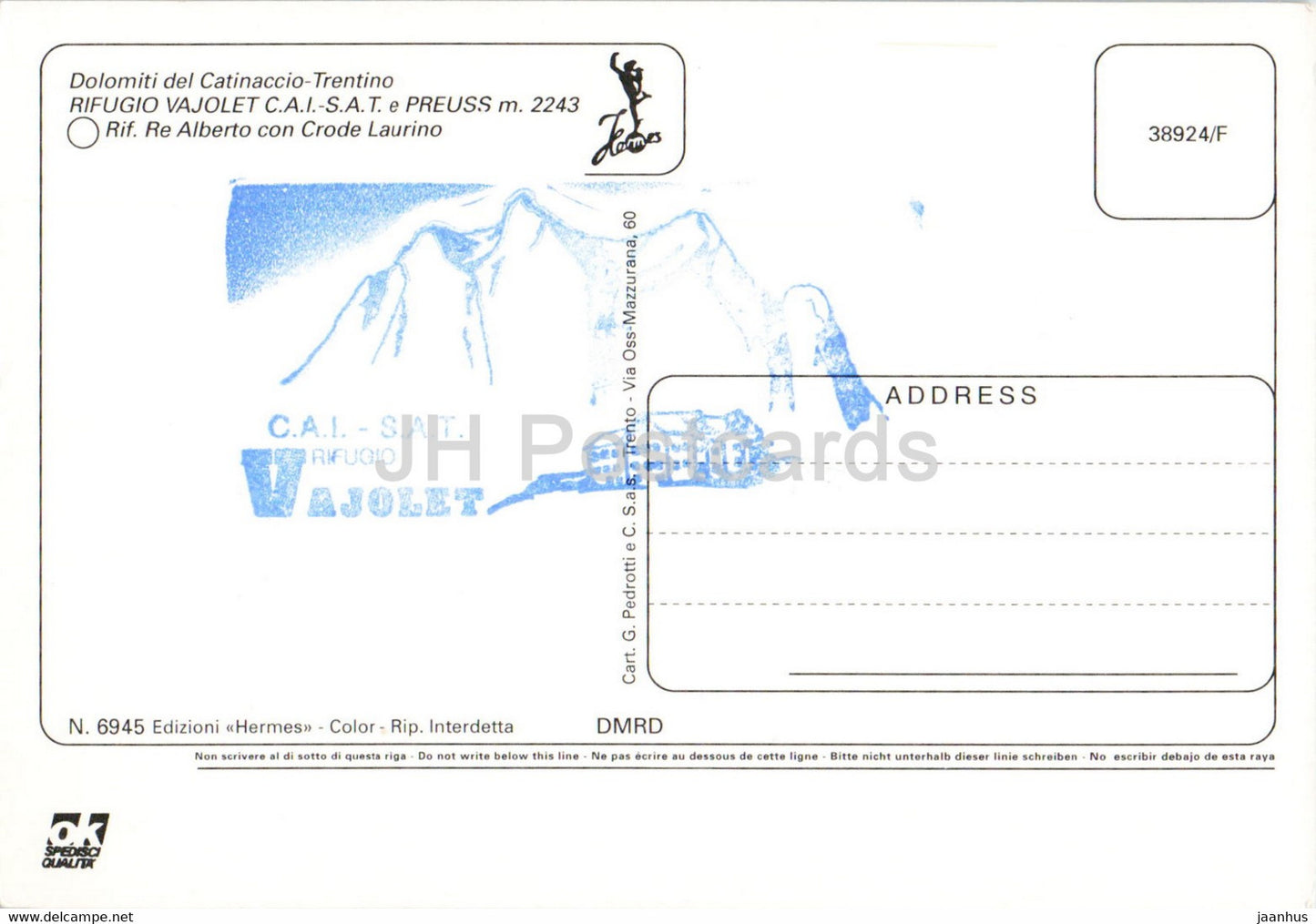 Rifugi Vajolet e Preuss - Dolomiti del Catinaccio - Italie - inutilisé