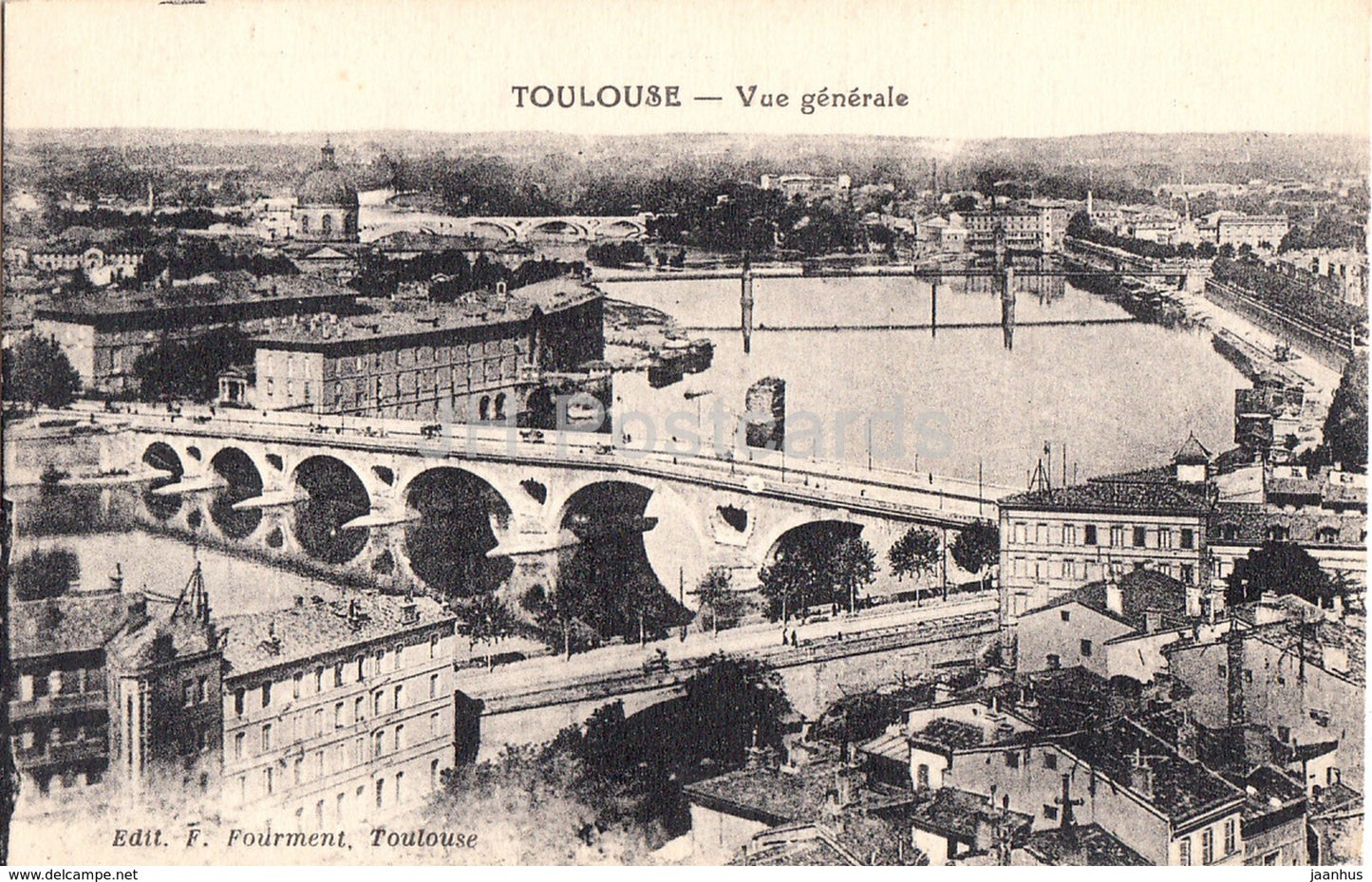 Toulouse - Vue Generale - old postcard - France - unused - JH Postcards