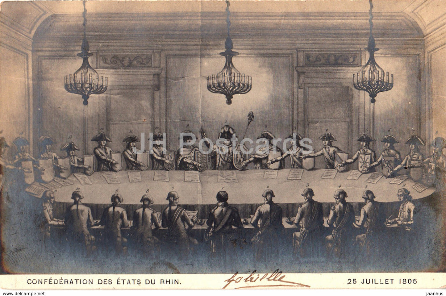 Confederation des etats du Rhin - 25 Juillet 1806 - old postcard - Belgium - used - JH Postcards
