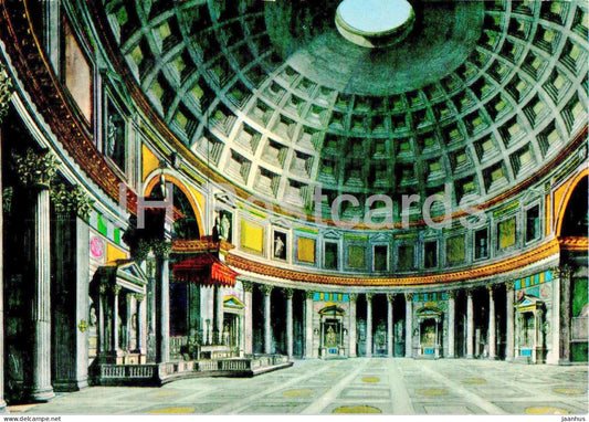 Roma - Rome - Interno del Pantheon - interior - ancient world - 284 - Italy - unused - JH Postcards