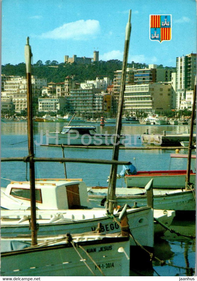 Palma de Mallorca - sailing boat - 1988 - Spain - used - JH Postcards