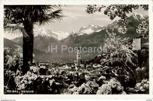 Merano - 710-94 - old postcard - 1937 - Italy - used - JH Postcards