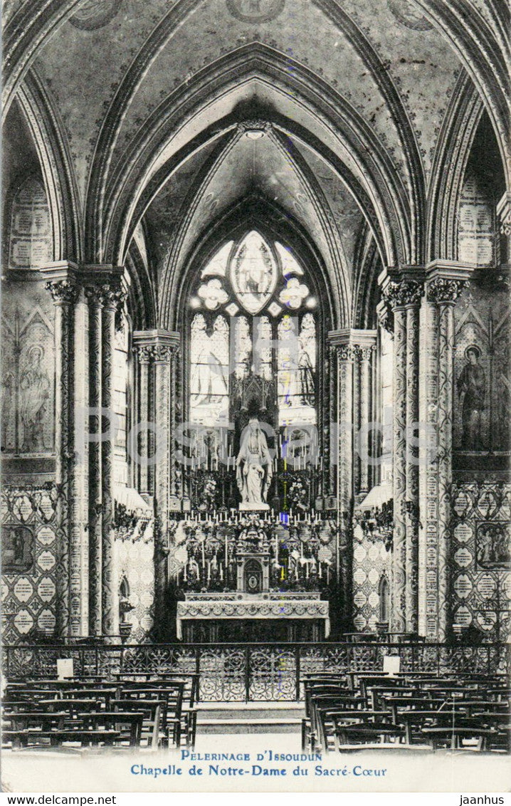 Pelerinage d'Issoudun - Chapelle de Notre Dame du Sacre Coeur - old postcard - 1910 - France - used - JH Postcards