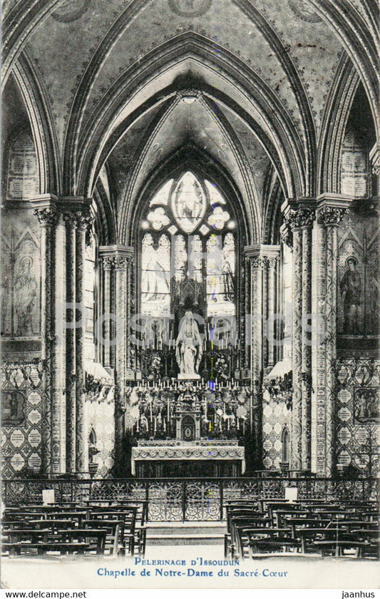 Pelerinage d'Issoudun - Chapelle de Notre Dame du Sacre Coeur - old postcard - 1910 - France - used - JH Postcards
