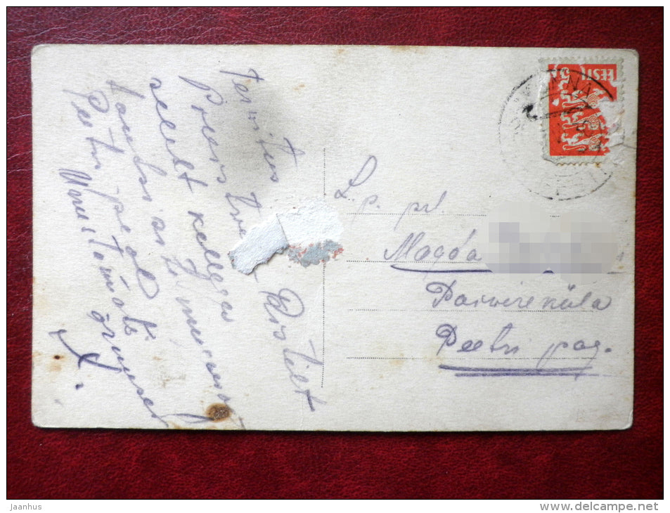 illustration - river - house - SAPI 2570 - used - JH Postcards