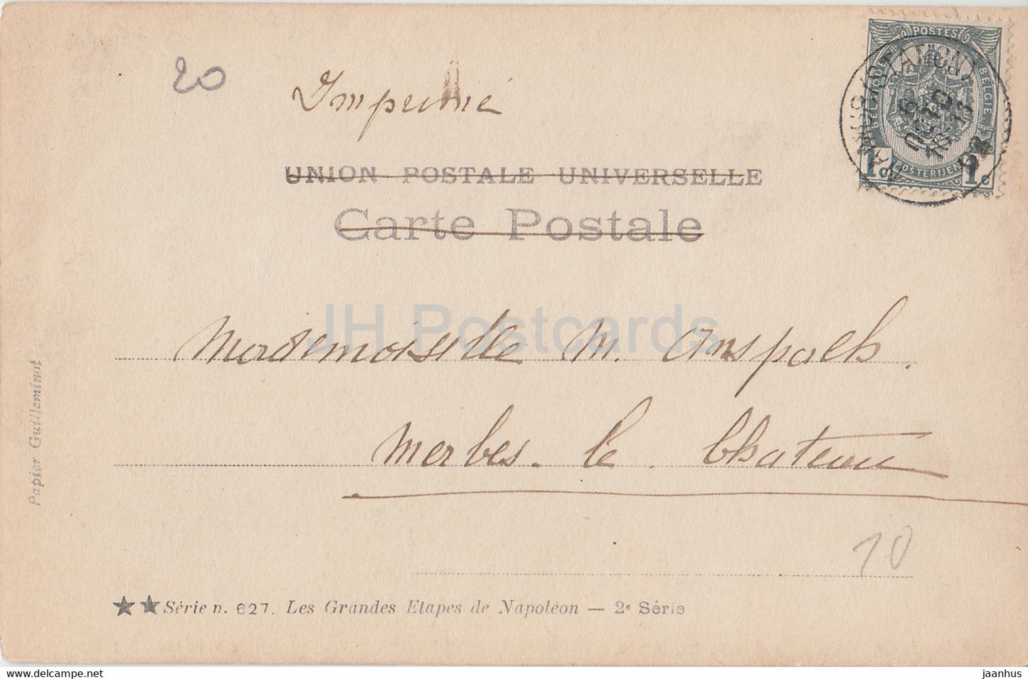 Confederation des etats du Rhin - 25 Juillet 1806 - old postcard - Belgium - used