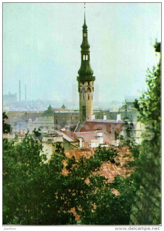 Spire of the Town Hall - Tallinn - 1968 - Estonia USSR - unused - JH Postcards