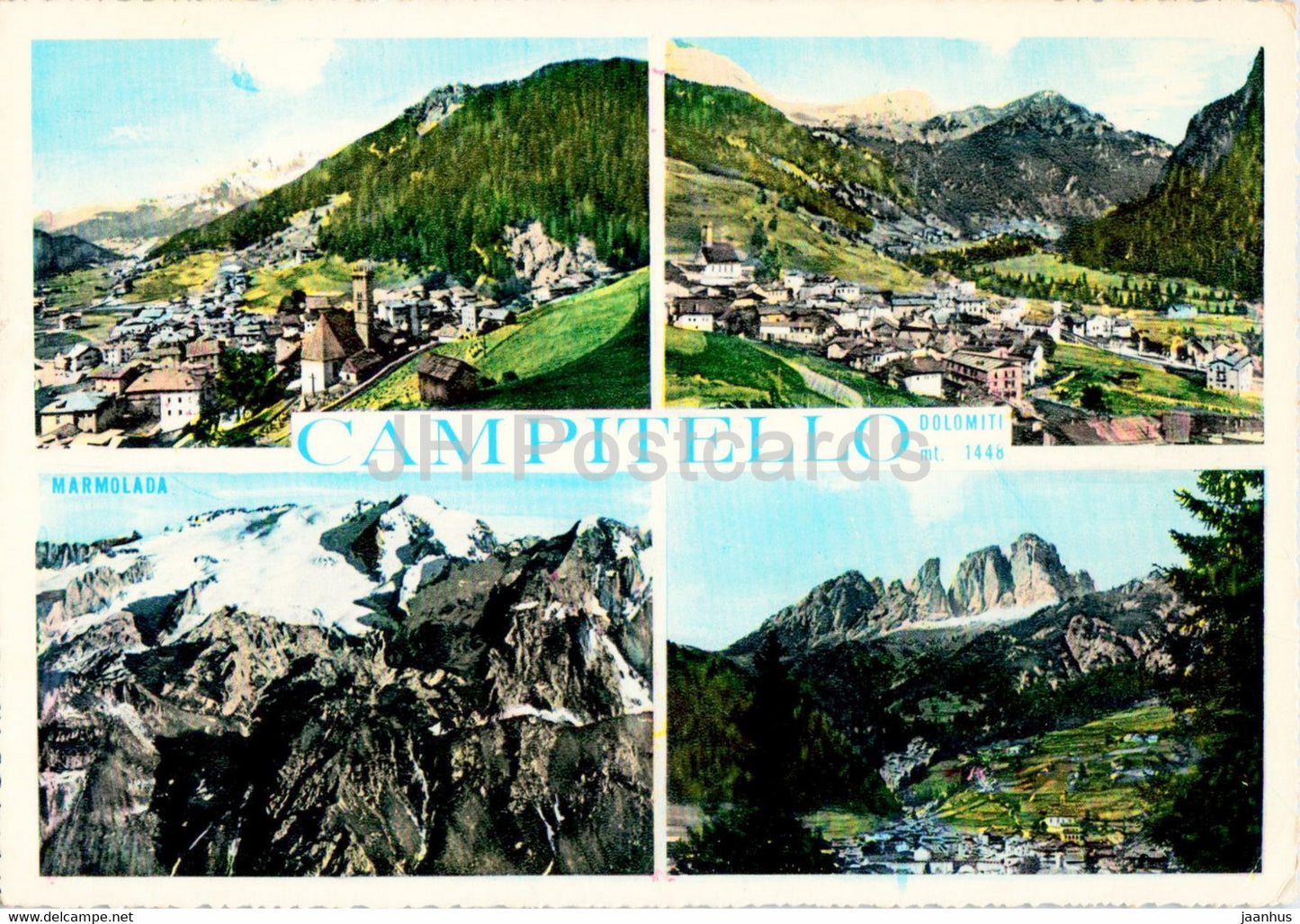 Campitello - Val di Fassa - Marmolada - 1965 - Italy - used - JH Postcards