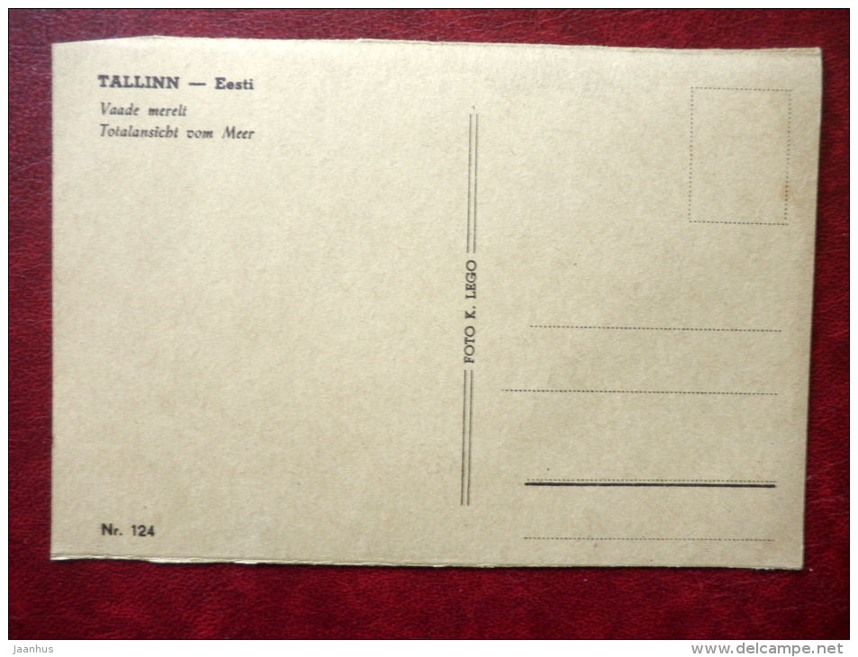 Tallinn panorama - Old Town - Tallinn - nr 124 - 1920s-1930s - Estonia - unused - JH Postcards