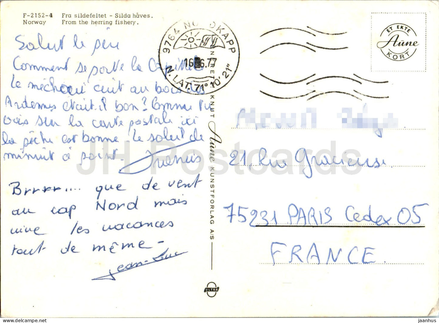 De la pêche au hareng - navire de pêche - F-2152 - Norvège - utilisé 