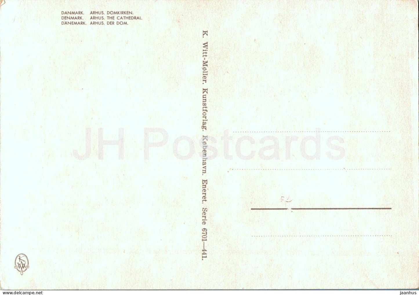Arhus - Aarhus - Domkirken - cathedral - Denmark - unused