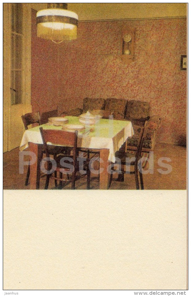 E. Vilde Memorial Museum - Dining-Room - 1975 - Estonia USSR - unused - JH Postcards