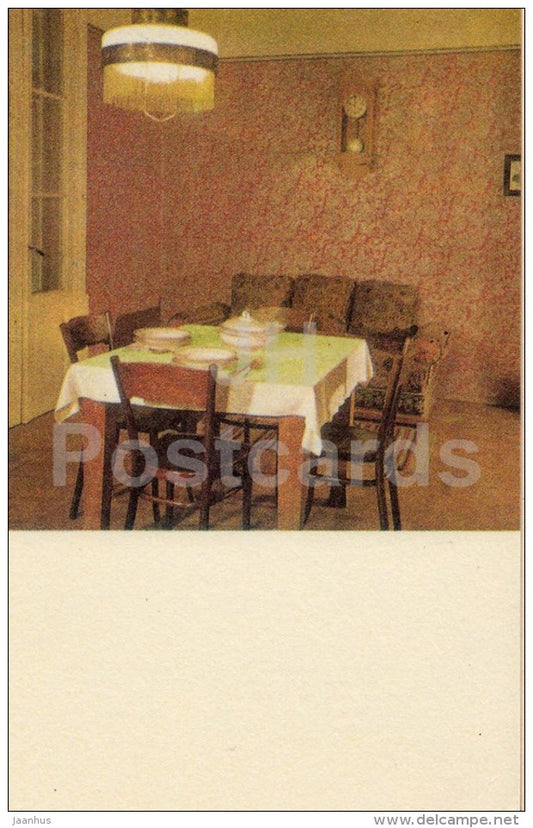 E. Vilde Memorial Museum - Dining-Room - 1975 - Estonia USSR - unused - JH Postcards