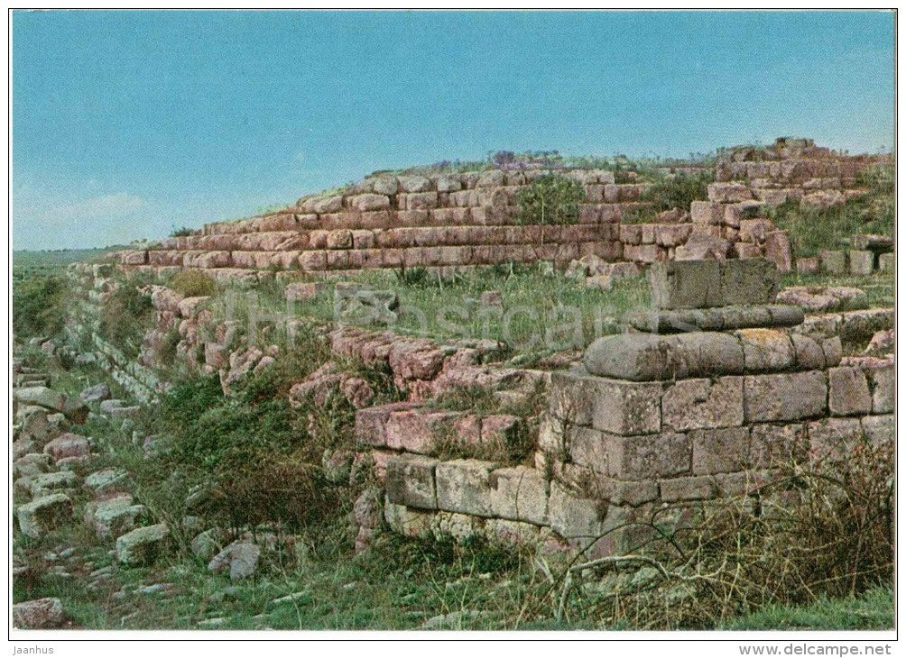 Tempio Ara della Regina , Civita Etrusca - temple - Tarquinia - Viterbo - Lazio - 1625 - Italia - Italy - unused - JH Postcards