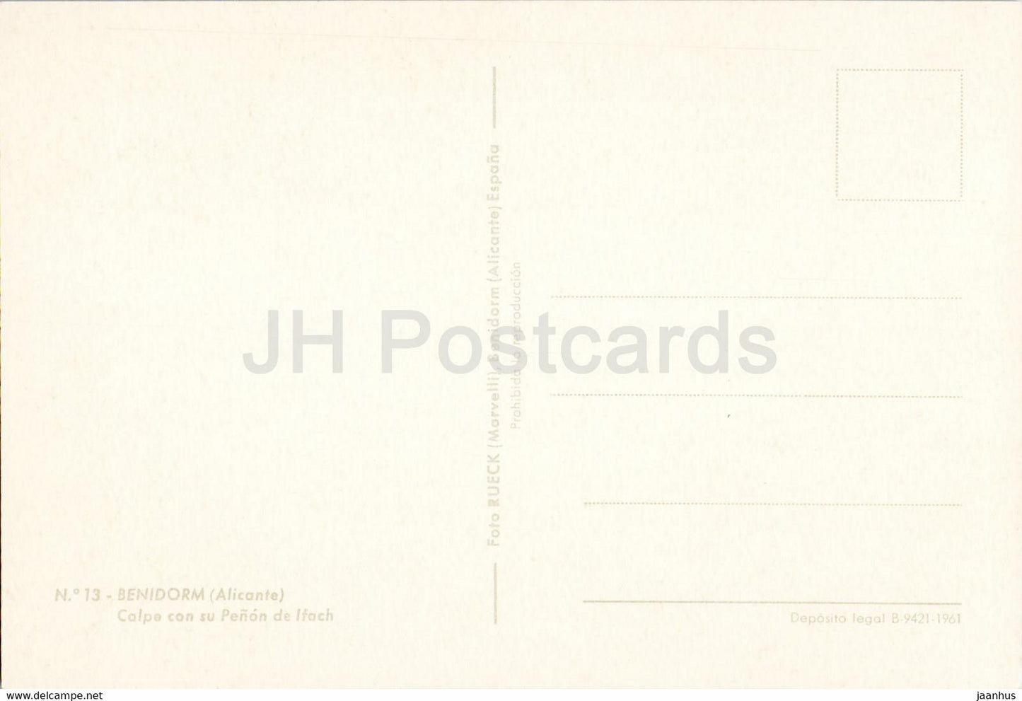 Benidorm - Calpe con su Penon de Ifach - 13 - Spanien - unbenutzt