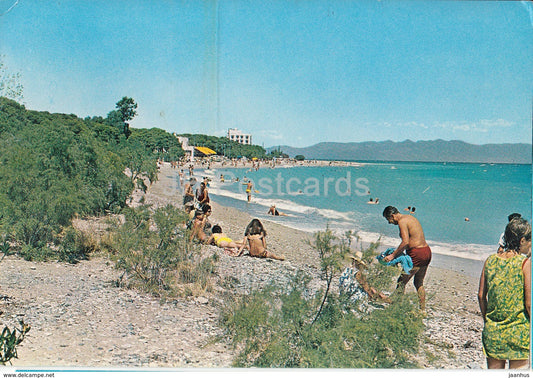 Xylokastron - beach - 1973 - Greece - used - JH Postcards