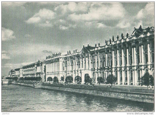 State Hermitage - museum - Leningrad - St. Petersburg - 1958 - Russia USSR - unused - JH Postcards