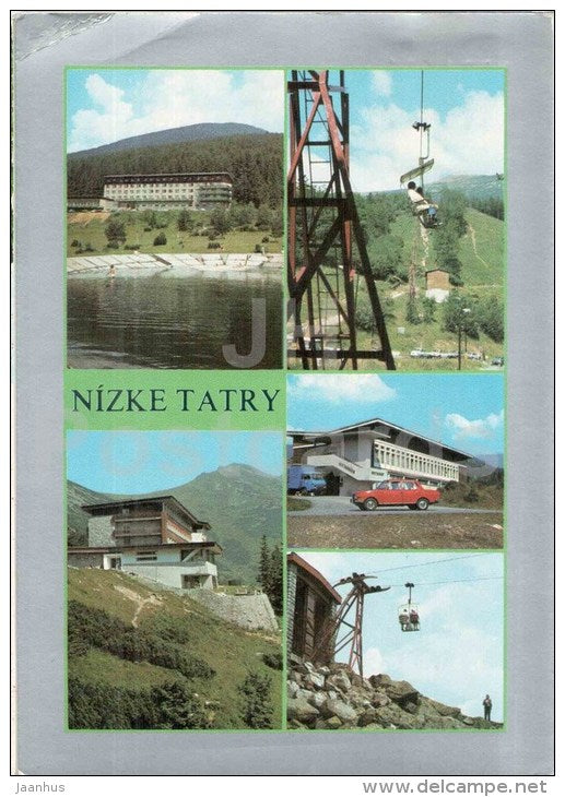 Nizke Tatry - Low Tatras - hotel Partizan - hotel Kosodrevina - restaurant - Czechoslovakia - Slovakia - used 1982 - JH Postcards