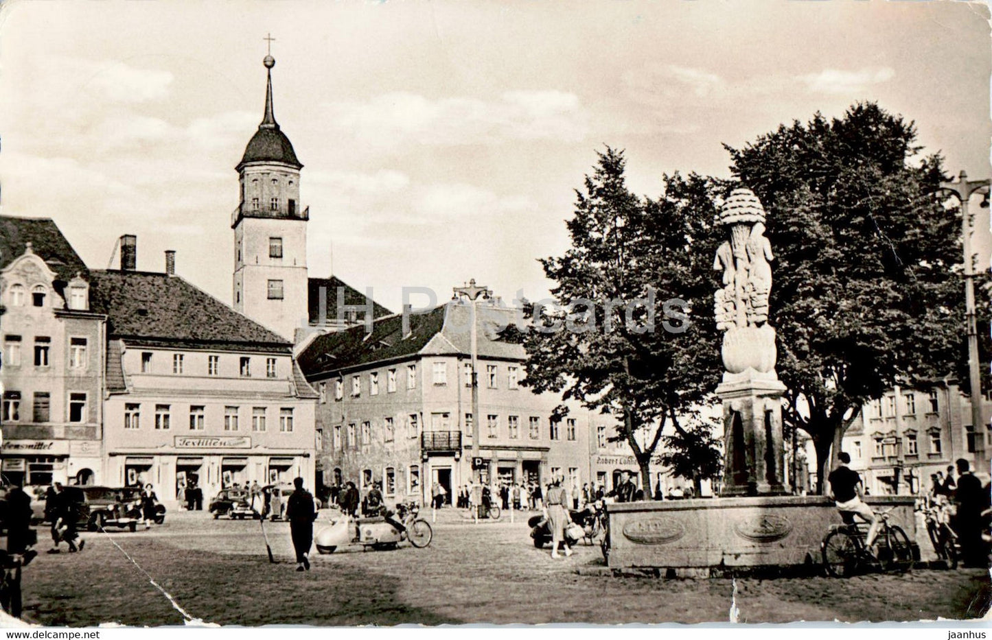 Bischofswerda - Paradiesbrunnen auf dem Altmark - 1961 - Germany DDR - used - JH Postcards