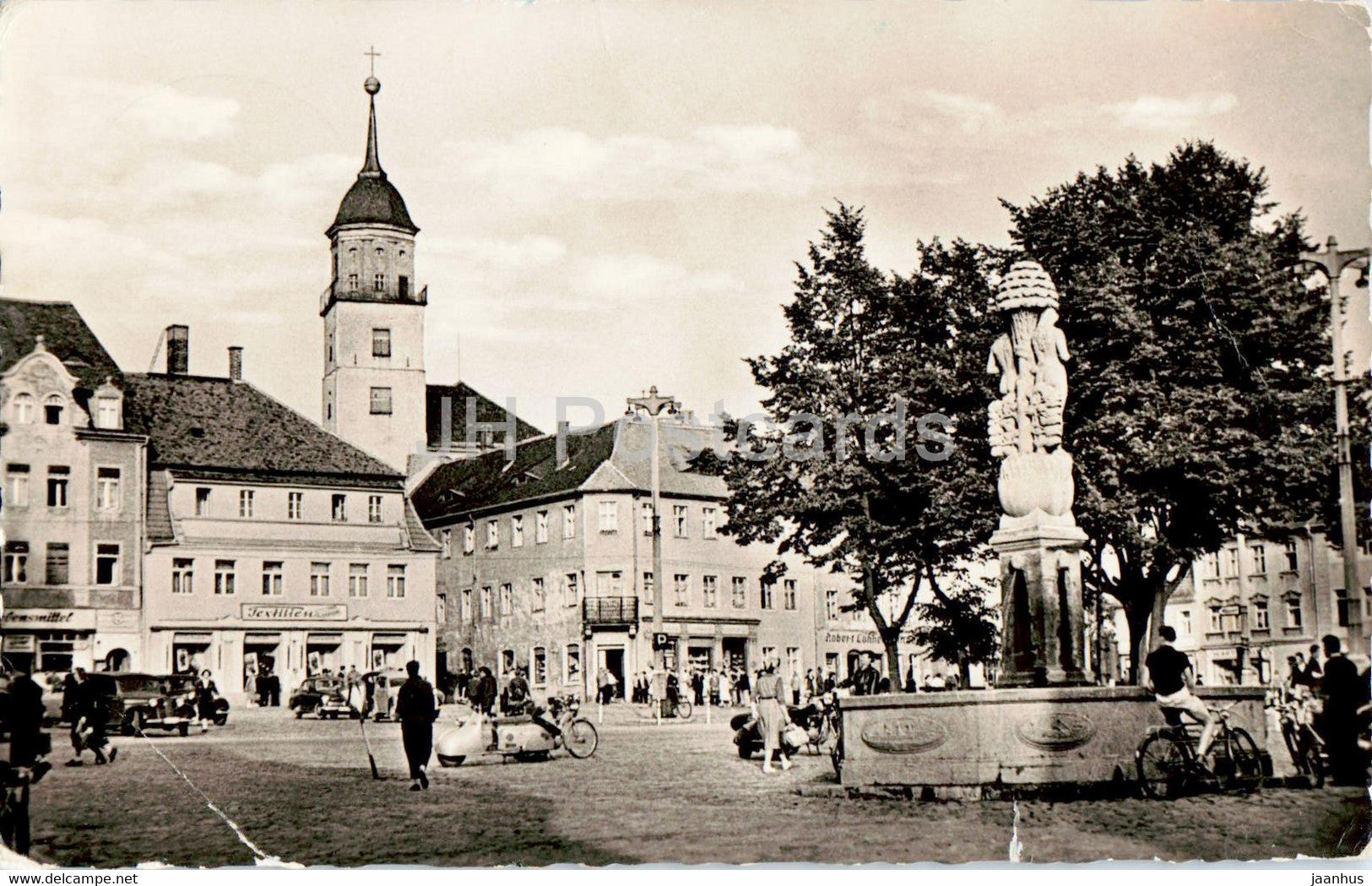Bischofswerda - Paradiesbrunnen auf dem Altmark - 1961 - Germany DDR - used - JH Postcards