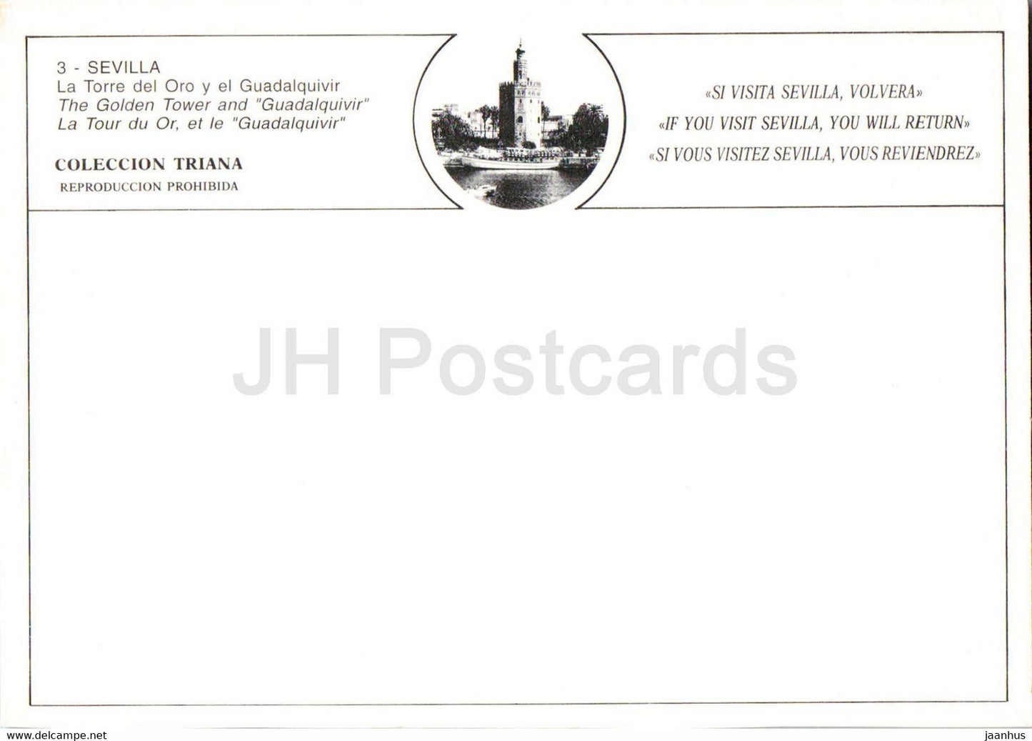 Sevilla - La Torre del Oro y el Guadalquivir - Schiff - 3 - Spanien - unbenutzt