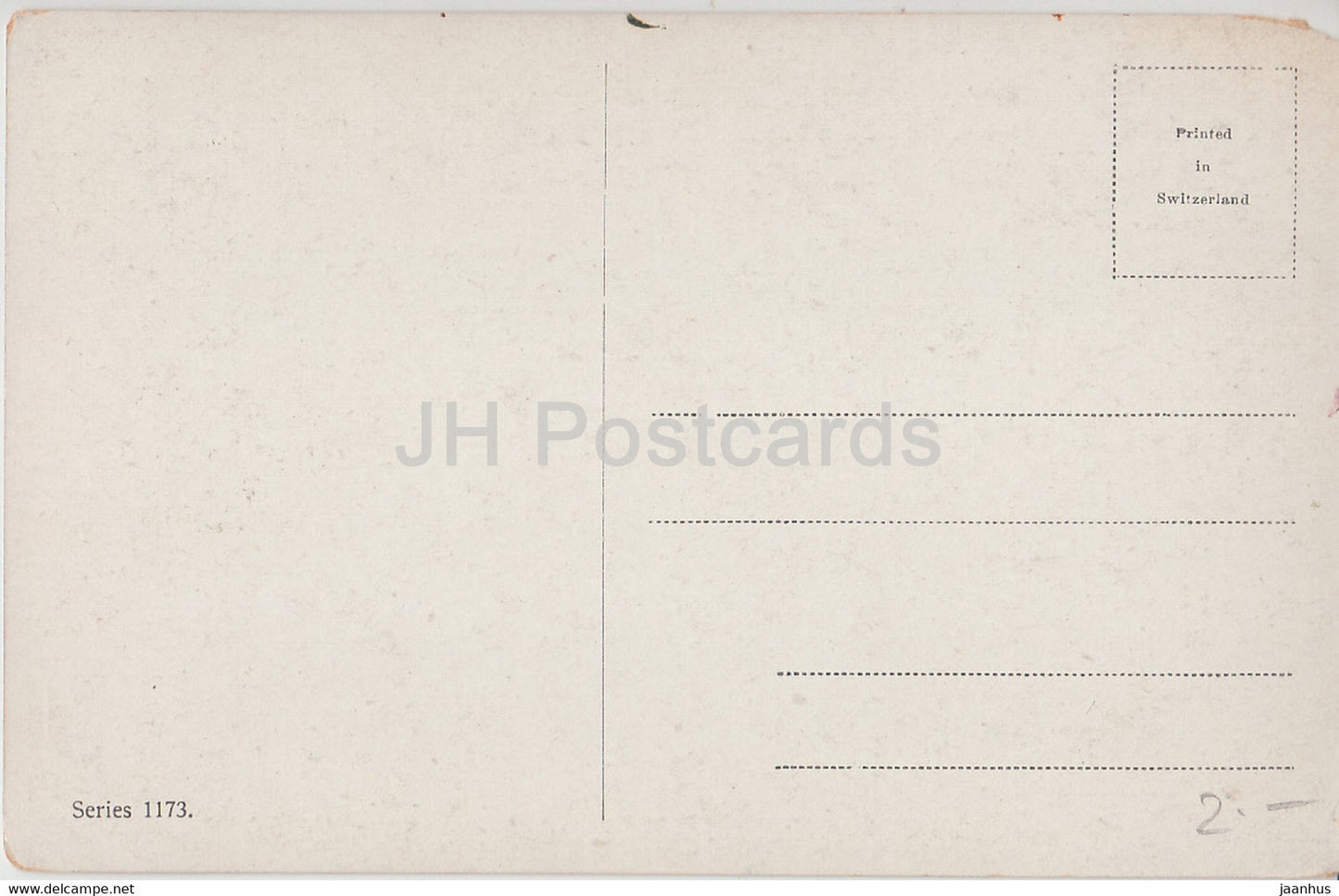 Birkenallee - Illustration von M Trube - Truebe - Serie 1173 - alte Postkarte - unbenutzt